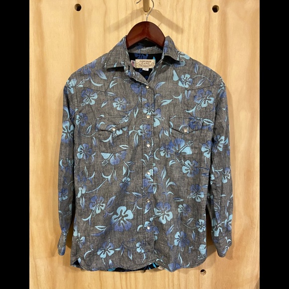 Mens Cowboy Gang Pearl Snap Shirt 